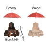 Feeding Wooden Squirrel Cob Holder Practical Picnic Table Shape Hanging Squirrel Picnic Table Removable with Umbrella Birds