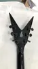 Ome Electric Guitar 6 String Finish Gloss Black V Shape Tremolo Bridge