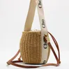 Tygväska Designerväskor Luxurys handväskor axelväskor Cross Body Fashion Ladies Purse Lady Handväskor Straw Woven Shopping Bag Summer Beach Hucket Bag