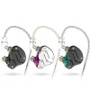 Słuchawki oryginalne nowe KZ ZSN kolorowe ba+dd in uszy słuchawki hybrydowy zestaw słuchawkowy HiFi Bass Earbuds zastąpiony kabel do iPhone'ów muzyka muzyka