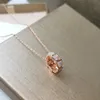 Дизайнерское ожерелье из змеиной кости для женщин с бриллиантами, драгоценные камни, позолота 18К, официальные репродукции, дизайнер европейского размера, с коробкой 002