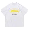 メンズTシャツメンズシャツアルカトラズシャツラウンドネックルーズゆるい短袖ハイヨーロッパスタイル240301