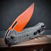 Hantera kolfiber BM 15535 Taktisk vikning Kniv utomhus campingöverlevnad Knivar Portable Pocket EDC Tool