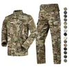 Survêtements pour hommes Camouflage Ensembles tactiques Hommes Uniforme d'entraînement militaire Combat en plein air 2 pièces Costume de travail Costume Sing Pockets Vêtements