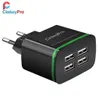 CinkeyPro USB ładowarka na iPhone Samsung Android 5v 4a 4ports Telefon komórkowy Universal Fast Charge LED Light Wall Adapter2388060