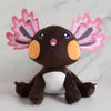 2024 Kawaii Axolotl jouets en peluche dessin animé Axolotl peluche poupée en peluche mignon rose bleu salamandre jouets pour enfants cadeau d'anniversaire 25 cm