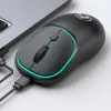 マウスラップトップマウス実践タイプ充電ロングサービス寿命コンピューター用のUSB受信機付き人間工学に基づいたPC光学マウス