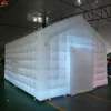 Outdoor Activities 10x6x4.5mH (33x20x15ft) Disco Light N Fog Machine Black Cube Blow Up Bar Tent Inflatable Nightclub Portable Inflatable Party Tent Free Air Shipping