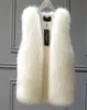 Gilet da donna Inverno Gilet di pelliccia femminile Cappotto Caldo Bianco Nero Grigio Giacca di grandi dimensioni 2xl Senza maniche 2111099410751