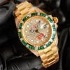 Gorąca wyprzedaż Montre Oryginał 116758 Master Diamond Moissanite Watch Designer Men Ruch Watches Automatyczne mechaniczne zegarek na rękę luksusowe męskie zegarek Dhgate nowy