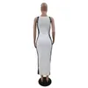 2024 Designer Sexy Bodycon Dresses Spring Women Olcyfeless Long Dress Dressual Mest