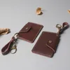 Oryginalne skórzane kobiety designerskie torebki torebki damki krótko styl moda moda zwykła klucz zero karty portfele nr706