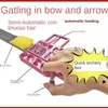 Bow Arrow den nya hastighetsskyttepilen Rapid bågskytte patron Compound Bow and Arrow kontinuerlig skjutningstillbehör Metall Automatisk YQ240301