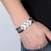 Armreif Herren Armband Magnetische Legierung Therapie Für Schmuck Geschenk Junge Freund Charme