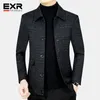 Jaquetas masculinas primavera e outono jaqueta casual impressão lapela roupas de marca de negócios h01
