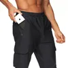 Calças masculinas ginásio homens correndo esporte jogging sweatpants casual treinamento ao ar livre calças de fitness secagem rápida com bolsos de zíper