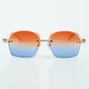 Fabrikada en çok satan enfes stil 3524018 Mikro Kesim Klasikler Elmas Lens Güneş Gözlüğü Doğal Beyaz Bufalo Korna Gözlükleri Boyut 18-140 mm