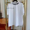 Mode Koppels Balenciga T-shirts Hoge 2024 Hals Gedrukt Casual Losse Korte Mouw Parijs Mannen En Vrouwen Tee 93ZY