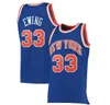 Baskettröja Patrick Ewing New York''Knicks''Mesh Hardwoods Classics Retro Jersey Men S-XXL Sports City Jersey