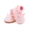 Laarzen Winter Born Baby Sneeuw Warme katoenen schoenen Leuke indoor zachte zool Wandelen voor baby's en peuters