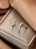 Серьги-кольца из стерлингового серебра 925 пробы, простые темпераментные сексуальные украшения для женщин, подарок