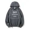 Uw eigen ontwerp merkfoto op maat heren en dames DIY hoodie sweatshirt casual fleece hoodie losse mode 22 kleuren 240220