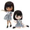 Boneca ICY DBS Blyth 16 bjd corpo articulado cabelo castanho curto rosto fosco 30 cm brinquedo meninas presente anime 240229