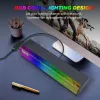 Динамики Q9 RGB Light Проводная звуковая панель Колонка Динамик 9 видов света можно регулировать Длинная звуковая панель Компьютерные ТВ-игровые колонки Разъем 3,5 мм