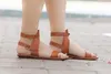 Casual Shoes Sandalen Platte Gladiator Lederen Zomer Schoenen Vrouw Rome Stijl Dubbele Gesp Strand Plus Size 35-43