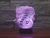 3D Illusion Dragon Snake Glow LED Kleurrijke Verandering Bureau Tafellamp met 15 Sleutels Afstandsbediening6167424