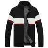 Herrtröjor Autumn Winter Mens Fashion Casual Brand Zipper tröja Cardigan Men Turtleneck Knit Cotton Pullover Jumper