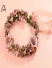 Verkoop van bruiloftaccessoires op maat gemaakte zomer kleurrijke bruidskrans goedkope zijden bloem bruidshaarbanden4807652