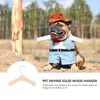 Hundekleidung 10 PCs Haustier Kleiderbügel Kleiderbügel Rack Baby Accessoires Holzkleidung Kostüme Lieferungen