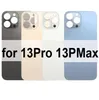 iPhone 15 15 14 13 12 11 Pro Max 8 Plus X XR XS Max Battery Glass Housingの交換バックカバービッグホールカメラ付きステッカー