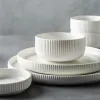 Наборы керамической посуды в скандинавском стиле, матовая глазурованная посуда в японском стиле, наборы посуды в стиле Ins, миска для салата, супа, плоская тарелка, столовая посуда