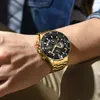 Nibosi Big Wrist Watch Men Waterproof Chronograph Militär manlig klocka Top Brand Luxury Man Sport Watches Relogio Masculino 240227