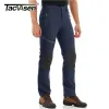 TACVASEN Herren-Sommer-Outdoor-Hose, schnell trocknend, leicht, zum Wandern, Camping, mit vielen Taschen, Ripstop-Angeln, Berghose, Jogginghose