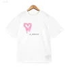 T-shirt da uomo Camicia da uomo estiva T-shirt Graffiti Magliette Desgienr per donna T-shirt Pantaloncini a manica corta Causale Cuore sciolto Abbigliamento 240301