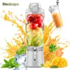 Portable Blender Mixer 600 ml Electric Juicer Fruit Mini Blender 6 Blades for Shakes and Smoothies Juicer Sport Outdoor Travel 240226