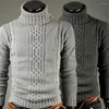 Men's Sweaters High Quality Turtleneck Sweater Long Sleeve Warm