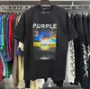 T-shirts pour hommes Designer Violet T-shirts pour hommes Marque de haute couture américaine Purple Brand classique lâche double coton T-shirt à manches courtes hommes et femmes 240301