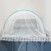Składany komar przenośny bez dna bez dna moskito camping namiot podwójne łóżko pojedyncze dla dziewczątej podróży do łóżka regulowanego rozmiaru. 240228