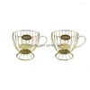 Kök Storage Organization 2x Coffee Basket Cup Pod Organizer Holder Accessories Gold Drop Delivery Home Garden Housee Dhor5