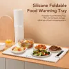 Tafelmatten Elektrische verwarmingsplaat Opvouwbare bediening Anti-verbranding Siliconen voor buffetten Familiebijeenkomsten