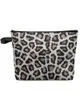 Kosmetiktaschen, Tierhaut-Textur, Leopard, Make-up-Tasche, Reiseutensilien, Damen- und Damen-Toiletten-Organizer, Aufbewahrung, Federmäppchen