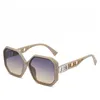 Designer Women's Sunglasses European and American Square Frame Sun Protection Sun Glasses Men's Polygon Outdoor Eyewear