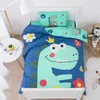 Kit de linge de lit pour berceau en coton, 3 pièces, ensemble de literie pour bébé, dessin animé, comprend taie d'oreiller, drap, housse de couette, sans remplissage, 240229