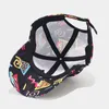 Casquettes de balle American Casual Graffiti Motif Baseball pour femmes Printemps et été Voyage en plein air Chapeau de soleil Ins Chapeaux pour hommes