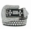 Ceinture de luxe Bb Simon Ceintures Hommes Femmes Ceinture de diamant de haute qualité Bouton de gemme en métal brillant Noir Bleu Blanc Strass multicolore Ceinture cadeau