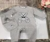 Infant Rompers Brand Girl Boy Baby Bib Jumpsuit Cotton Long Sleeve Romper Toddler Newborn 2pcsSet9521001